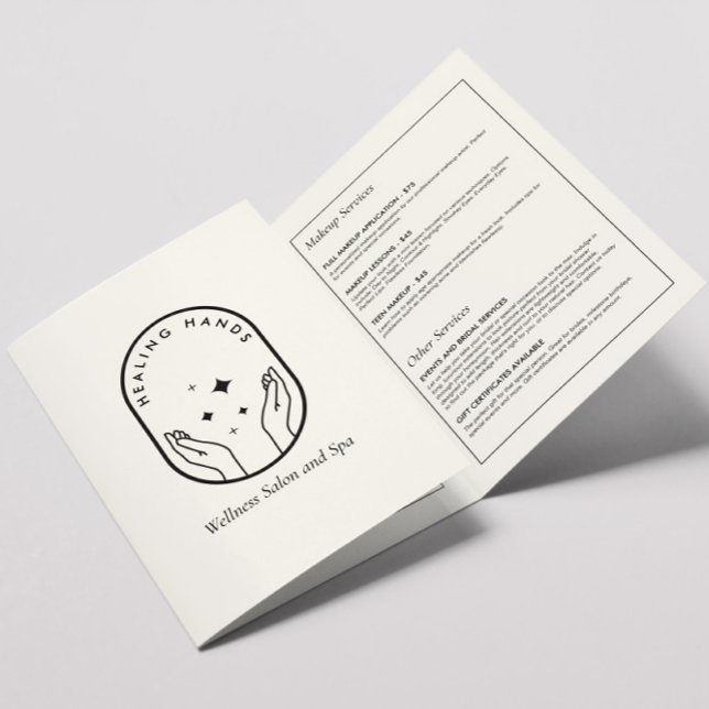 Modern Healing Hands Massage, Wellness Brochure (Creator Uploaded)