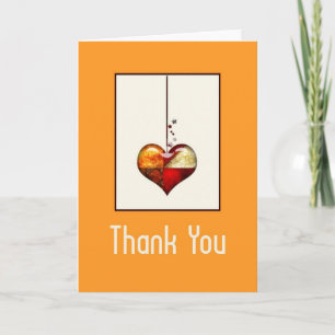 Modern Heart Design 1 Thank You Card