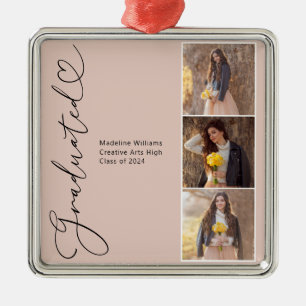 Modern Heart Graduat Graduated Photo Metal Tree Decoration