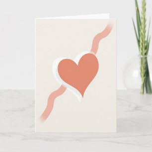 Modern Heart Love Card