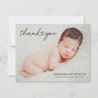 Modern Heart Script Newborn Baby Girl