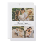 Modern Heart Script Wedding Photo Collage