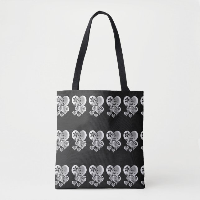 MODERN HEARTS LOVING TOTE BAG (Front)