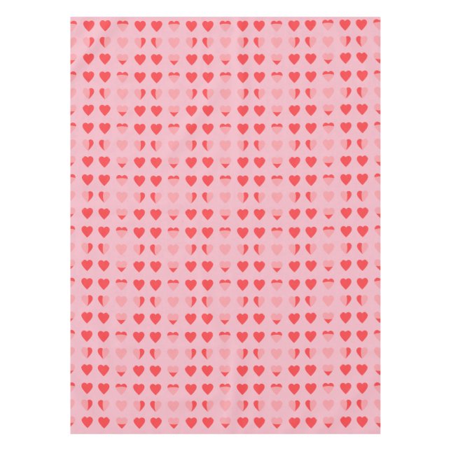 modern hearts tablecloth (Front)