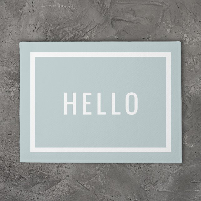 Modern Hello | Editable Colours Doormat (Creator Uploaded)