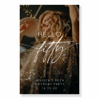 Modern Hello Fifty Birthday Party Photo Welcome