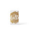 MODERN HELLO SCRIPT luxe gold brush stroke