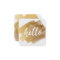 MODERN HELLO SCRIPT luxe gold brush stroke
