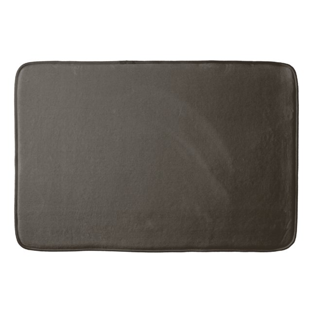 Modern Heritage Solid Bark Brown Bath Mat (Front)