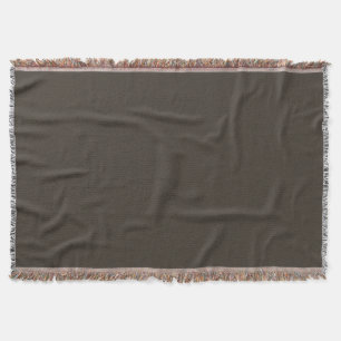 Modern Heritage Solid Bark Brown Throw Blanket