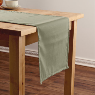 Modern Heritage Solid Deep Sage Short Table Runner
