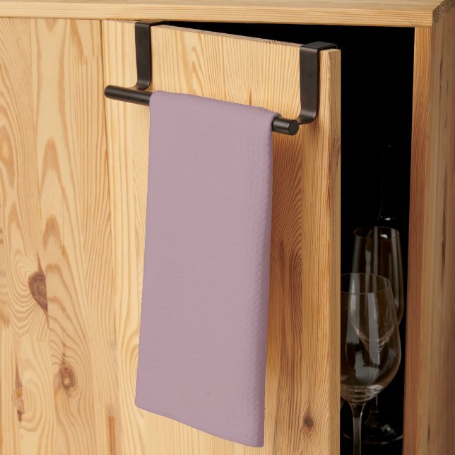 Modern Heritage Solid Dusty Mauve Tea Towel (Thirds Fold)