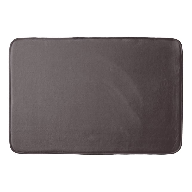 Modern Heritage Solid Espresso Plum Bath Mat (Front)