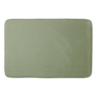 Modern Heritage Solid Moss Green Bath Mat