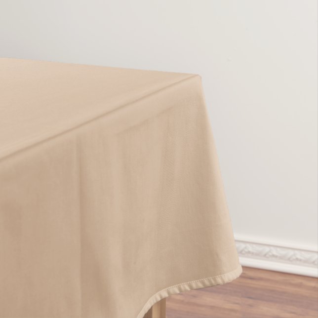 Modern Heritage Solid Warm Sand Tablecloth (In Situ)