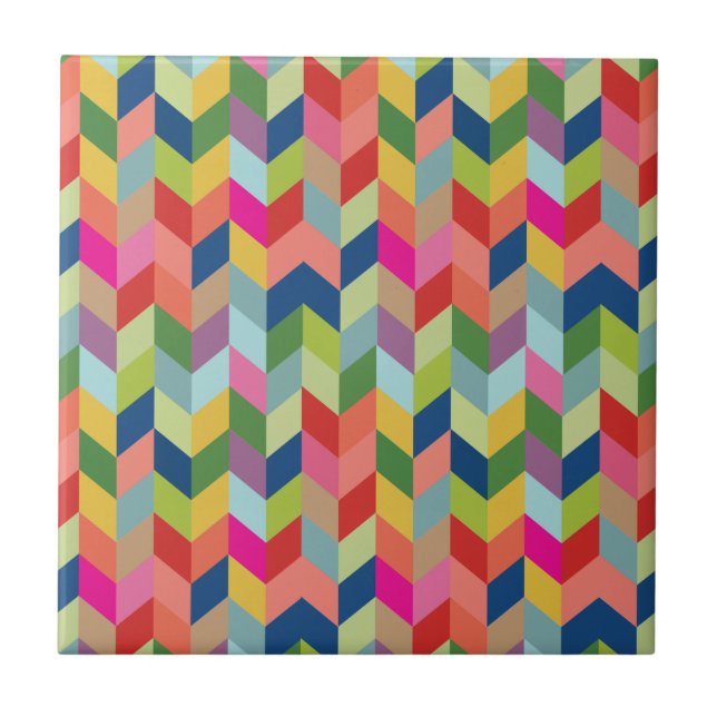 Modern Herringbone Pattern Tile (Front)