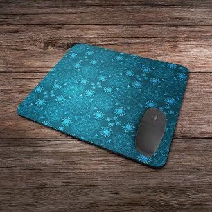 Modern hexa Arctic ursidae mandala art Mouse Mat