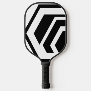 Modern Hexagon Black Pickleball Paddle