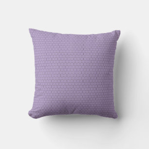 Modern Hexagonal Grid Geometric Pattern Cushion