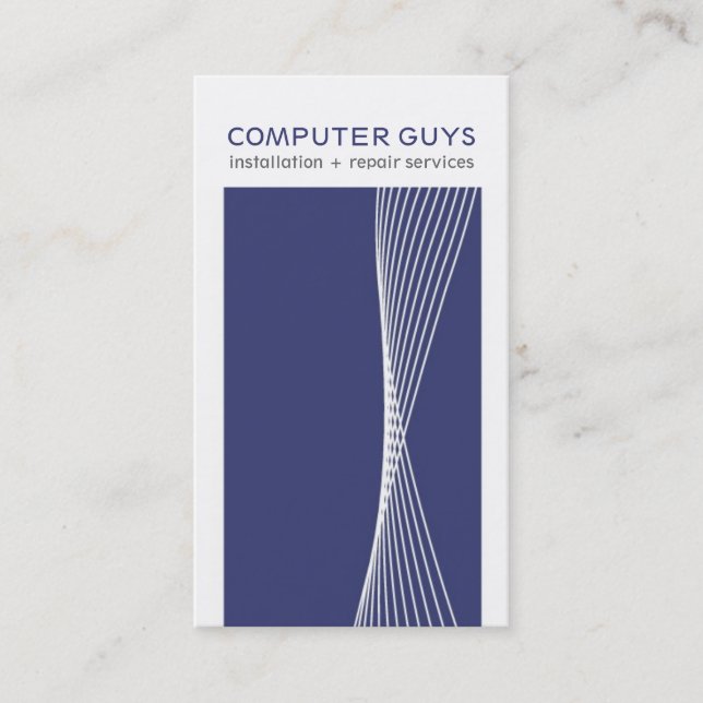 Modern Hi-Tech Business Cards (Front)