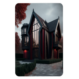 Modern Hi-Tech Gothic House Exterior Design. Magnet