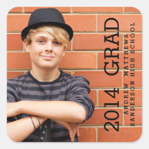 Modern High School Grad Sticker
