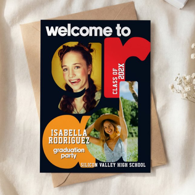 Modern High School Graduation Invitation (Creator Uploaded)