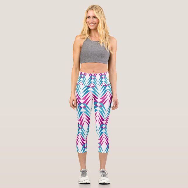 modern High Waisted Capris (Front)