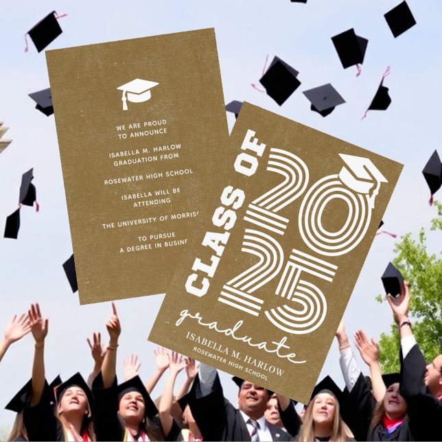 Modern Highschool Graduation Announcement (Creator Uploaded)
