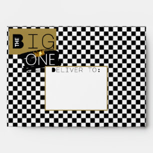 Modern Hip Hop Chequered/Brick Urban Big ONE Envelope