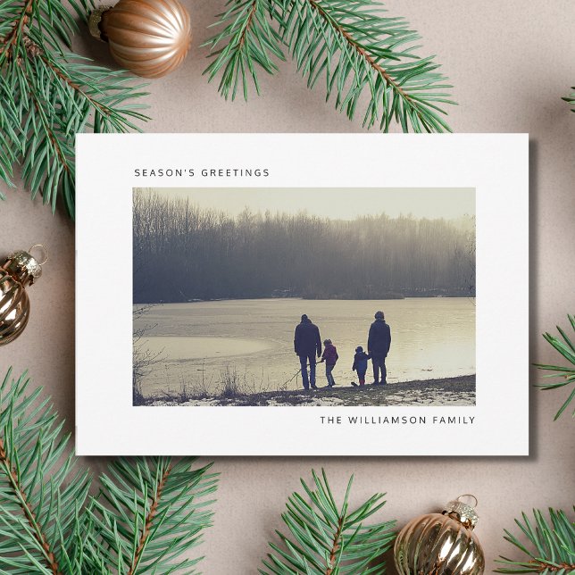 Modern Holiday Christmas Photo Card (Creator Uploaded)