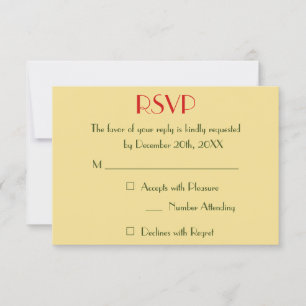 Modern Holiday Christmas Wedding Faux Gold RSVP