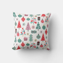 Modern Holiday Cushion | Cosy Christmas Pattern