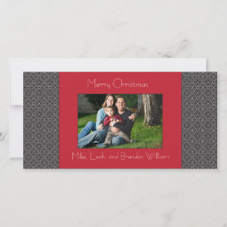 Modern Holiday Custom Photo Card