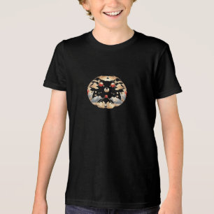Modern Holiday Flowers Boys T-Shirt Tri-Blend Shirt