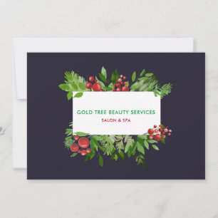 Modern Holiday Holly Red Berry   Gift Certificate