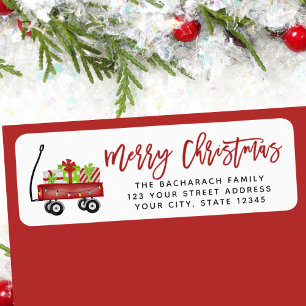 Modern Holiday Merry Christmas Return Address