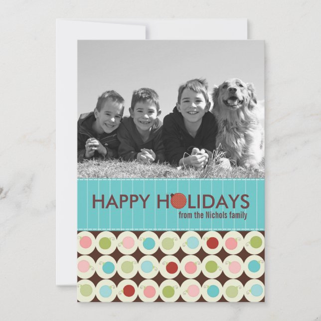 Modern Holiday Photo Cards {5 x 7} (Front)