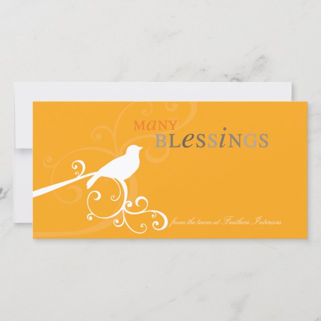 MODERN HOLIDAY PHOTOCARD :: whimsicalbird 4A (Front)