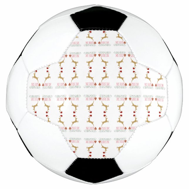 Modern Holiday Soccer Ball Christmas (Front)