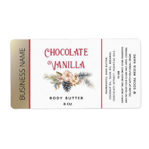 Modern holiday  typography product label