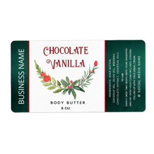 Modern holiday  typography product label