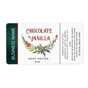 Modern holiday  typography product label