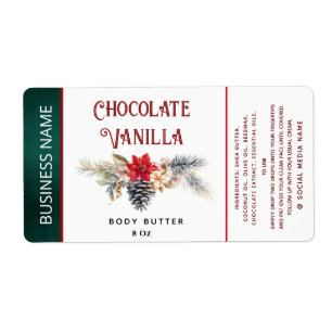 Modern holiday  typography product label