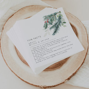 Modern Holiday Wedding  Napkins