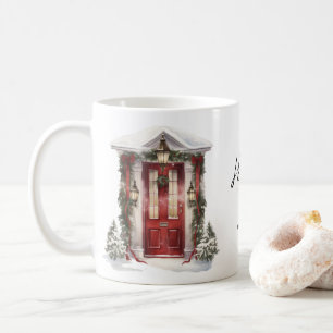 Modern Holiday Wishes Business Coffee Mug