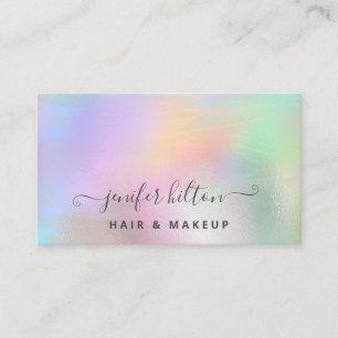 Modern holographic  abstract signature business ca business card