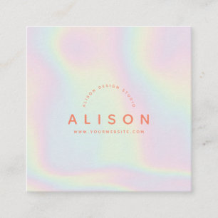 Modern Holographic Business Card