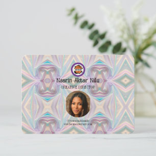 Modern Holographic Business Card