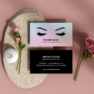 Modern Holographic Eyelash  Browbar professional Business Card